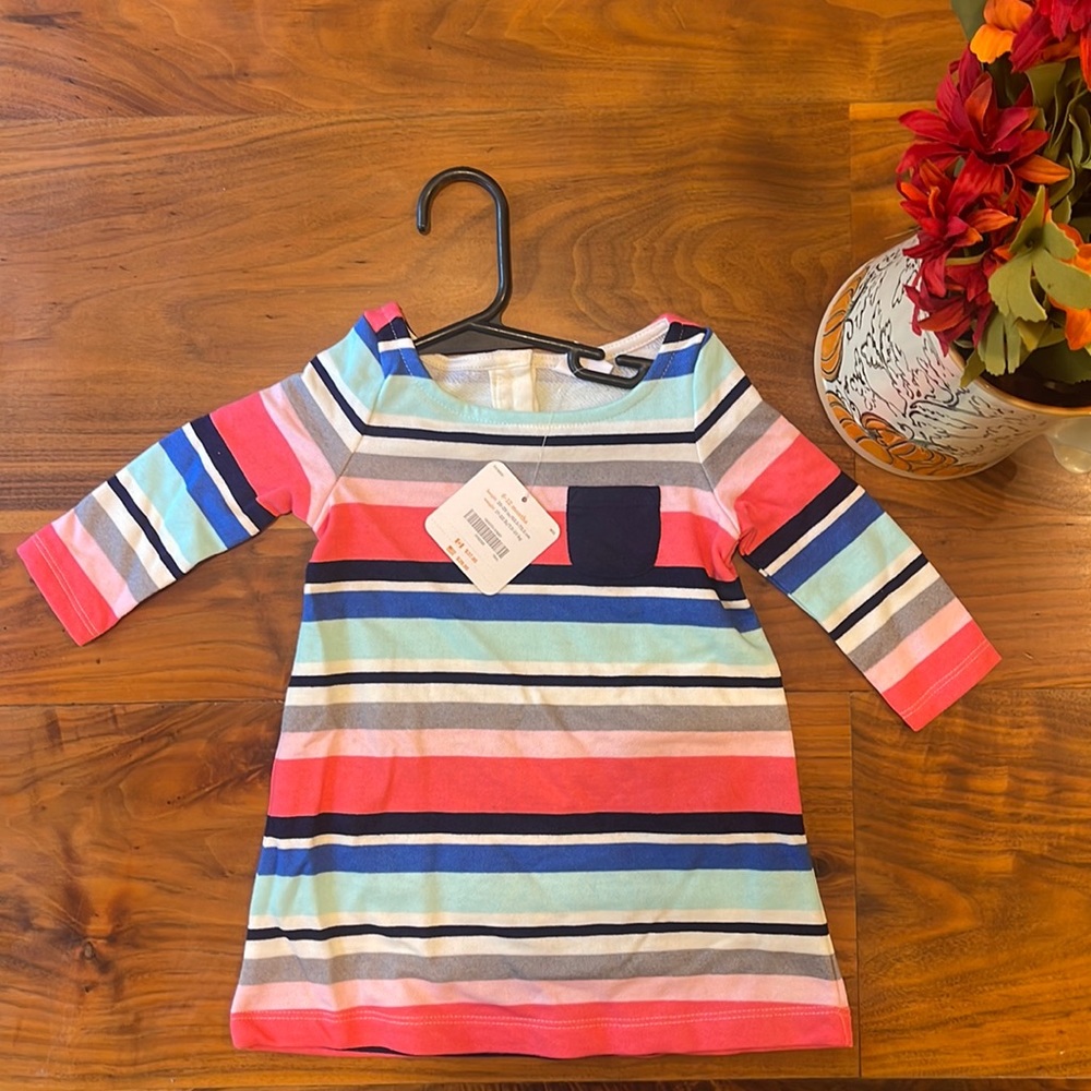 Baby girls Striped Gymboree Dress Size 6-12 months NWT